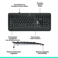 Logitech MK540 Wireless Optical Keyboard & Mouse Combo