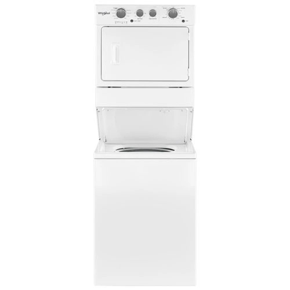 Whirlpool 4 Cu. Ft. Gas Washer & 5.9 Cu. Ft. Dryer Laundry Centre (WGT4027HW) - White