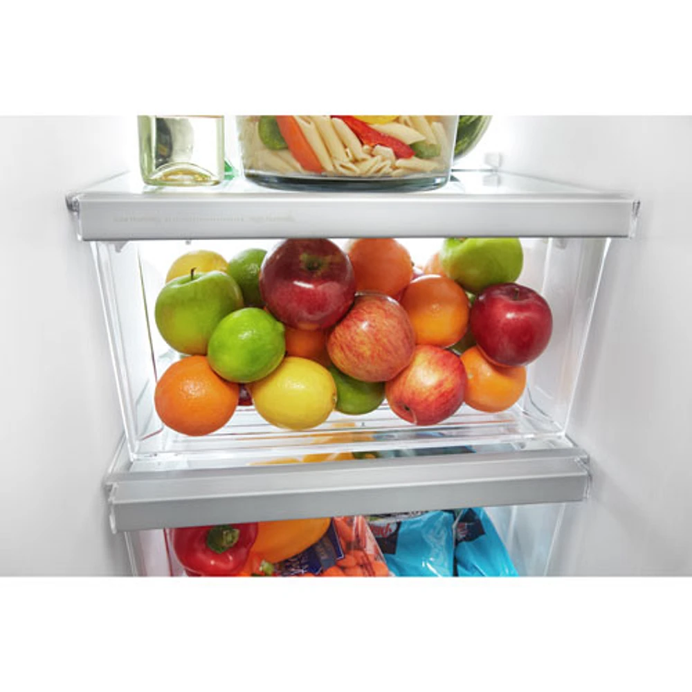 Réfrigérateur côte à côte 21,4 pi³ 33 po/distributeur eau/glaçons de Whirlpool (WRS331SDHB) - Noir