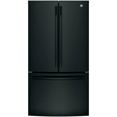 GE 36" 26.7 Cu. Ft. French Door Refrigerator with Water Dispenser (GNE27JGMBB) - Black