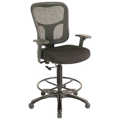 Chaise à dessin ergonomique en tissu à dossier mi-hauteur Tempur-Pedic de Temp By Raynor