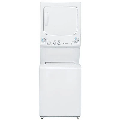 GE 5.9 Cu. Ft. Electric Washer & Dryer Laundry Centre (GUD27ESMMWW)-White-Open Box-Perfect Condition