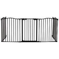 Bily Superyard Hardware Mounted/Freestanding Safety Gate - Black