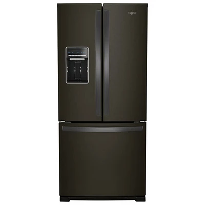 Réfrigérateur à deux portes 19,7 pi³ et 30 po de Whirlpool (WRF560SEHV) - Acier inoxydable noir