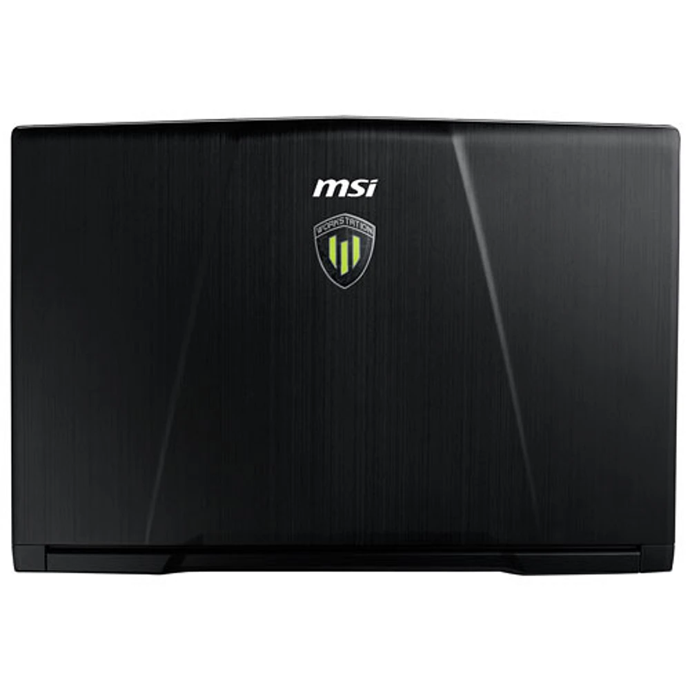 Portable de 15,6 po WE63 de MSI - Aluminium noir (Core i7-8750H d'Intel/DD 1 To/RAM 8 Go/Windows 10)
