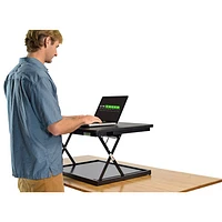 Dispositif de conversion en bureau debout CHANGEdesk Mini d'Uncaged Ergonomics - Noir