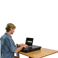 Dispositif de conversion en bureau debout CHANGEdesk Mini d'Uncaged Ergonomics - Noir