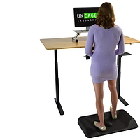 Tapis actif antifatigue pour bureau debout d'Uncaged Ergonomics - Noir