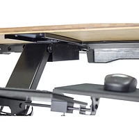 KT2 Ergonomic Sit/Stand Keyboard Tray with Adjustable Mouse Pad - Black