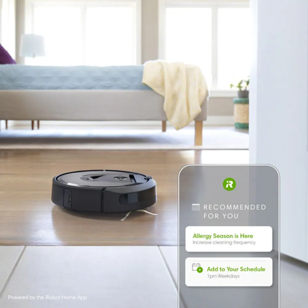 Aspirateur robot connecté Wi-Fi Roomba i7+ à élimination automatique de la poussière d'iRobot (7550)