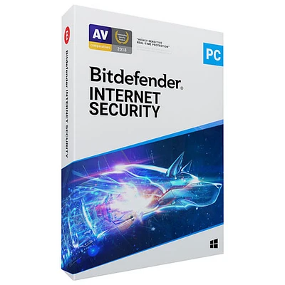Bitdefender Internet Security Bonus Edition (PC) - 3 utilisateurs - 2 ans - Exclusivité Best Buy