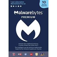 Malwarebytes (PC/Mac) - 10 appareils - 1 an