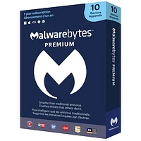 Malwarebytes (PC/Mac) - 10 appareils - 1 an