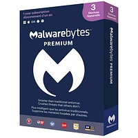 Malwarebytes (PC/Mac) - 3 appareils - 1 an