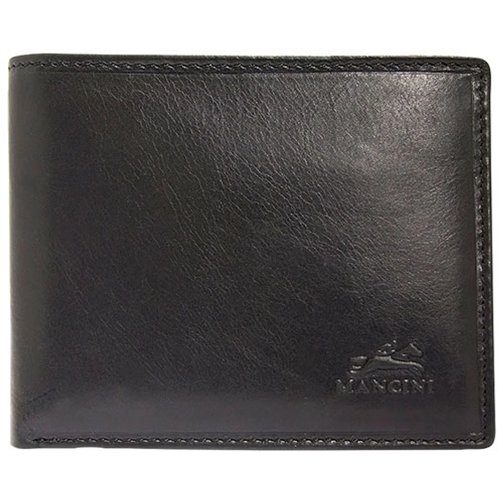 Portefeuille RFID avec poche pour monnaie Boulder de Mancini - Noir (18-164)