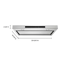 KitchenAid 30" Under Cabinet Range Hood (KVUB400GSS) - Stainless Steel