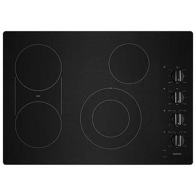 Maytag 30" 4-Element Electric Cooktop (MEC8830HB) - Black