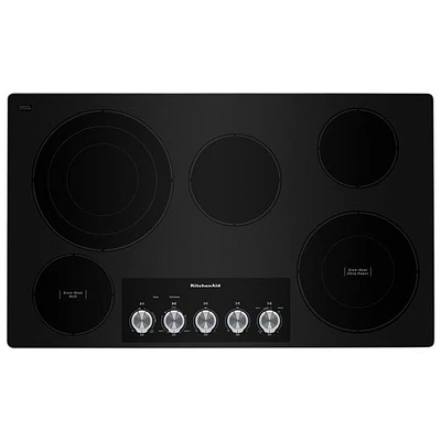 KitchenAid 36" 5-Element Electric Cooktop (KCES556HSS) - Stainless Steel