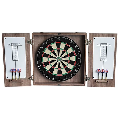 Jeu de fléchettes à pointe en acier avec armoire de 18 po Winchester de Hathaway