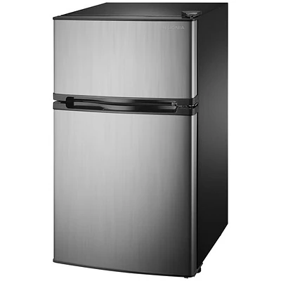 Insignia 3.0 Cu. Ft. Bar Fridge w/Top Freezer (NS-CF30SS9-C) - Grey/Black - Only at Best Buy