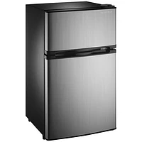 Insignia 3.0 Cu. Ft. Bar Fridge w/Top Freezer (NS-CF30SS9-C) - Grey/Black - Only at Best Buy