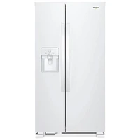 Whirlpool 33.1" 21.2 Cu.Ft. Side-By-Side Refrigerator (WRS321SDHW) -White - Open Box -Scratch & Dent