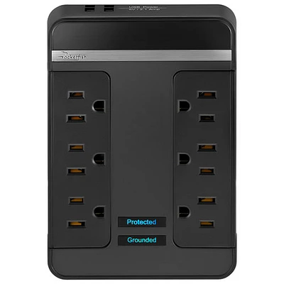 Rocketfish 6 Outlet/2 USB Surge Protector - Only at Best Buy