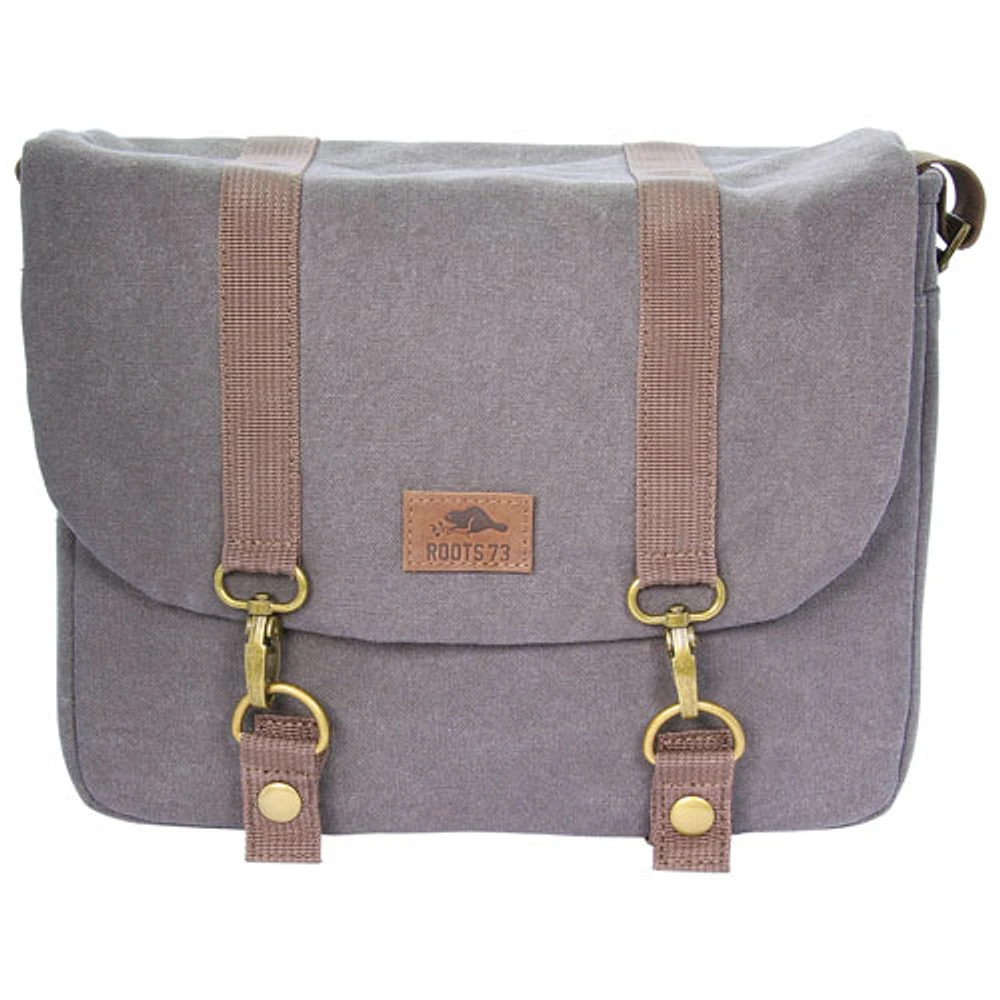 Étui Flannel pour appareil photo reflex de Roots (RG25) - Gris/Brun