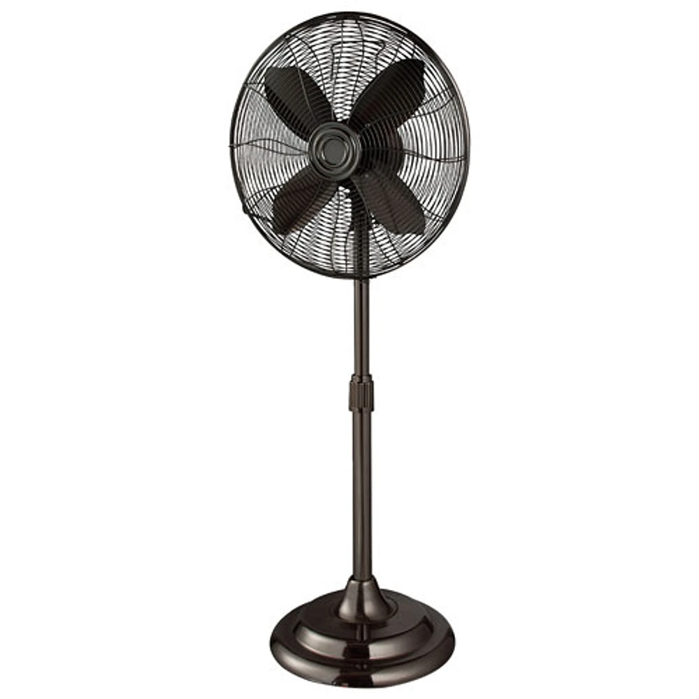 Ventilateur sur pied oscillant d'Ecohouzng - 16 po - Brun