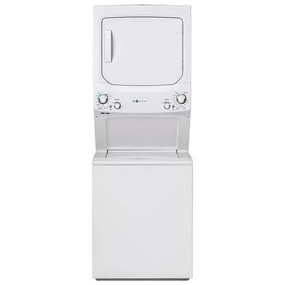 GE 4.5 Cu. Ft. Electric Washer & 5.9 Cu. Ft. Dryer Laundry Centre (GUD27EEMNWW) - White