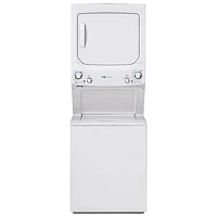 GE 4.5 Cu. Ft. Electric Washer & 5.9 Cu. Ft. Dryer Laundry Centre (GUD27EEMNWW) - White