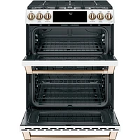 Café 30" 7.0 Cu. Ft. True Convection Double Oven Slide-In Gas Range (CCGS750P4MW2) - White