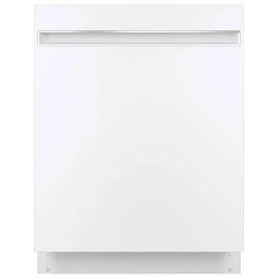 Lave-vaisselle encastrable 24 po 51 dB avec cuve en acier inoxydable de GE (GDT225SGLWW) - Blanc