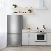 Insignia 30" 18.6 Cu. Ft. Bottom Freezer Refrigerator (NS-RBM18SS0-C) - Stainless - Only at Best Buy