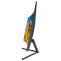 Moniteur DEL incurvé VA Ultra HD 4K 60 Hz de 32 po de Samsung avec temps de réponse de 4 ms gris à gris (LU32R590CWNXZA) - Bleu foncé/Gris