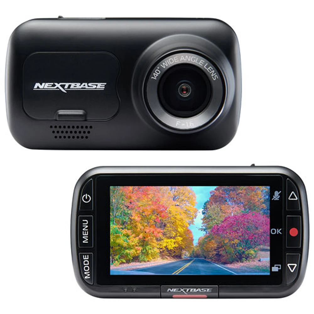 Caméra de tableau de bord HD intégrale 1080p à écran DEL de 2,5 po 222 de Nextbase