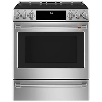 Cuisinière induction encastrable 5 éléments four convection 5,7 pi³ 30 po Café (CCHS900P2MS1) - Inox