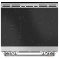 Cuisinière induction encastrable 5 éléments four convection 5,7 pi³ 30 po Café (CCHS900P2MS1) - Inox