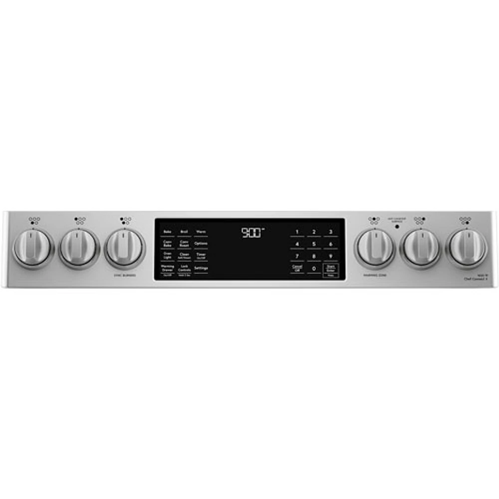 Cuisinière induction encastrable 5 éléments four convection 5,7 pi³ 30 po Café (CCHS900P2MS1) - Inox
