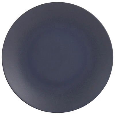 Assiette en grès de 10,6 po Granito de Brilliant - Ensemble de 4 - Noir