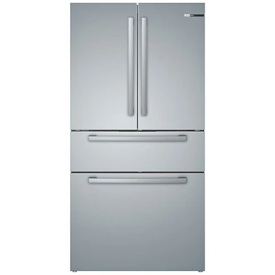 Bosch 36" 21 Cu. Ft. Counter-Depth 4-Door French Door Refrigerator (B36CL80SNS) - Stainless Steel