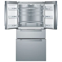 Bosch 36" 21 Cu. Ft. Counter-Depth 4-Door French Door Refrigerator (B36CL80SNS) - Stainless Steel
