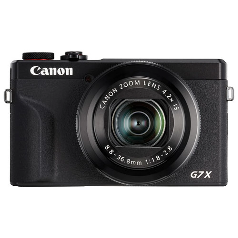 Appareil photo numérique PowerShot G7 X Mark III Wi-Fi 20,1 Mpx et zoom optique 4,2x de Canon - Noir