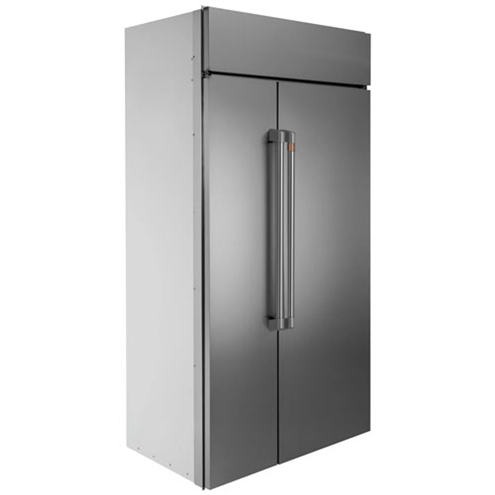 Réfrigérateur à congélateur juxtaposé de 29,6 pi³ 48 po à éclairage DEL Café (CSB48WP2NS1) - Inox