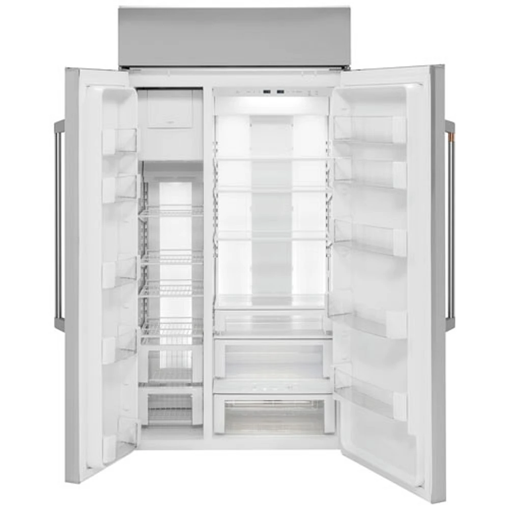 Réfrigérateur à congélateur juxtaposé de 29,6 pi³ 48 po à éclairage DEL Café (CSB48WP2NS1) - Inox