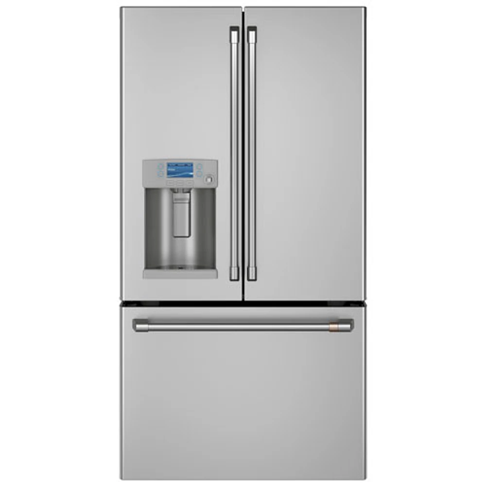 Réfrigérateur à deux portes à profondeur de comptoir 22,2 pi³ 36 po Café de LG (CYE22TP2MS1) - Inox