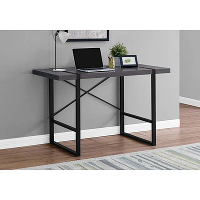 Bureau d'ordinateur de Monarch - Gris/Noir