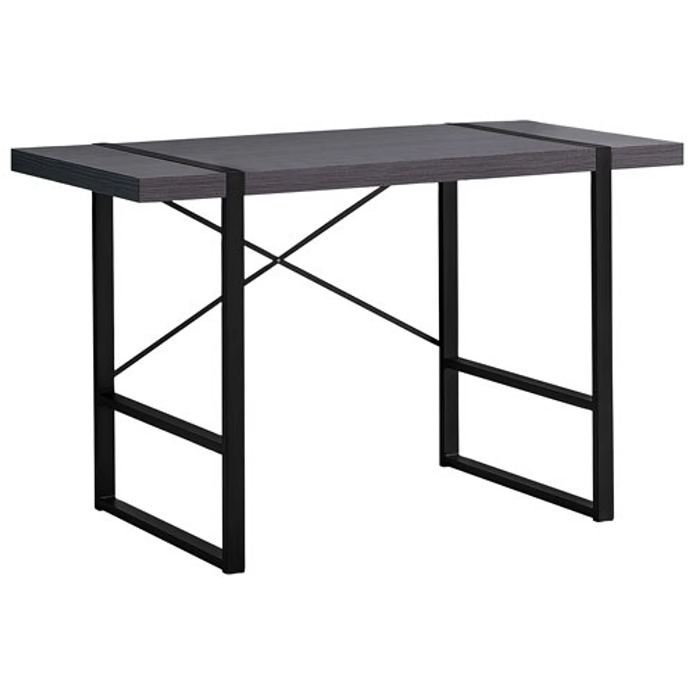 Bureau d'ordinateur de Monarch - Gris/Noir