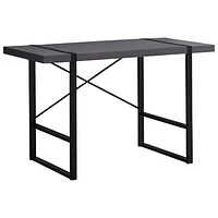 Bureau d'ordinateur de Monarch - Gris/Noir