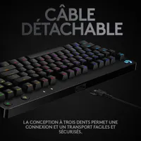 Logitech G Pro Backlit Mechanical GX Blue Clicky Gaming Keyboard
